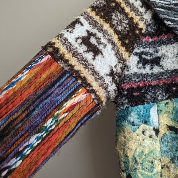 Adore multicolored asymmetrical zip jacket - Picture 6 of 7